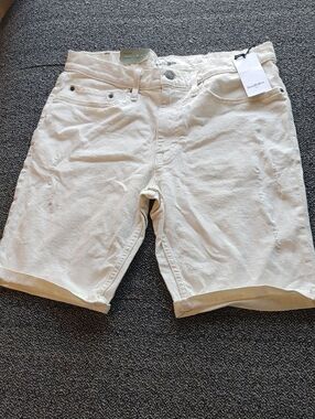 Goodfellow & Co Cream Denim Jean Shorts